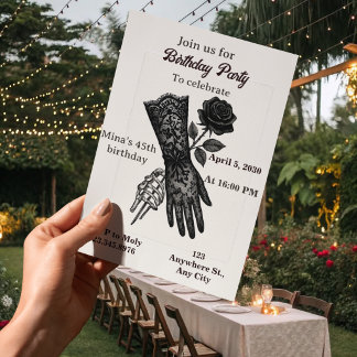 45th birthday invitation women