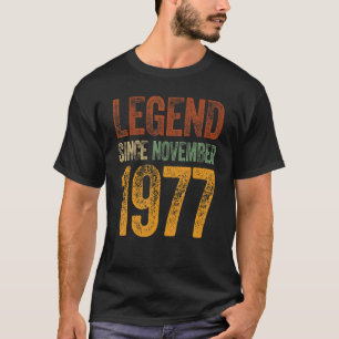 45th Birthday November Born 45 Years Legend Since  T-Shirt