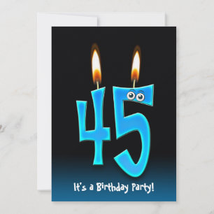 45th Birthday Party Invitation