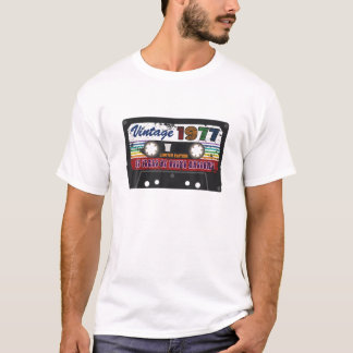 45Th Birthday Vintage 1977 Men Women Cassette Tape T-Shirt