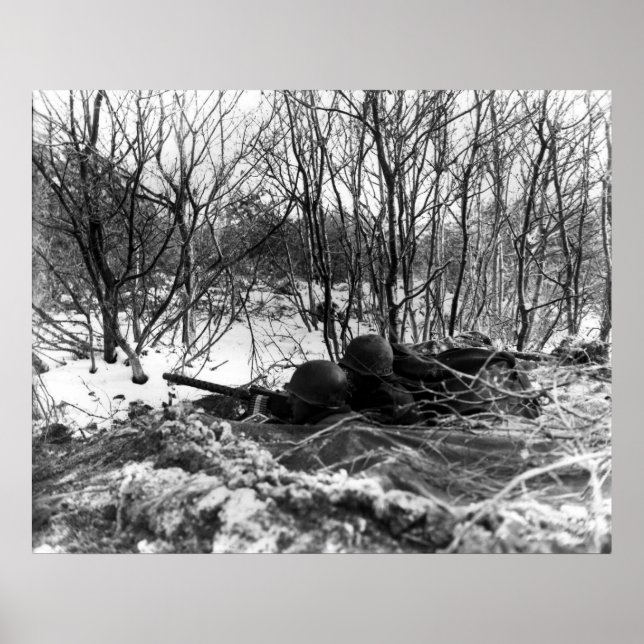 45th Infantry Division at the Bulge Poster (Front)