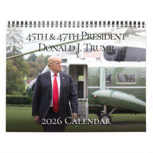 45th President Donald J Trump 2027 Photo Calendar