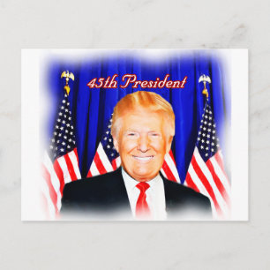 45th President-Donald Trump _ Postcard
