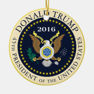 45th President of the United States Ceramic Tree Decoration