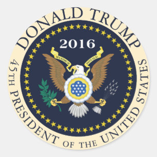 45th President of the United States Classic Round Sticker