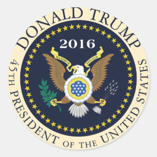 45th President of the United States Classic Round Sticker