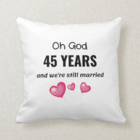 45th Wedding Anniversary Funny Gift for Him or Her