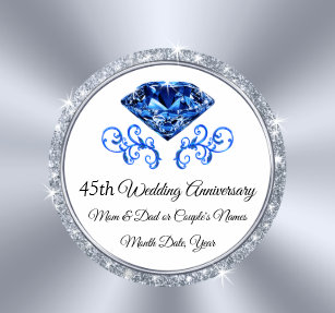 45th Wedding Anniversary Ideas For Parents