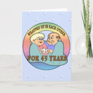 45th Wedding Anniversary Gifts Card