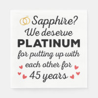 45th Wedding Anniversary I - Sapphire Funny Couple