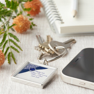 45th Wedding Anniversary Key Chain