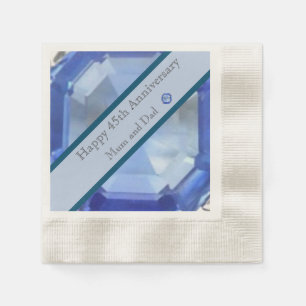 45th Wedding Anniversary Napkin