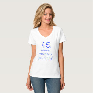 45th Wedding Anniversary Parents Sapphire Wedding T-Shirt