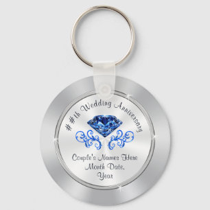 45th wedding anniversary party ideas for parents key ring