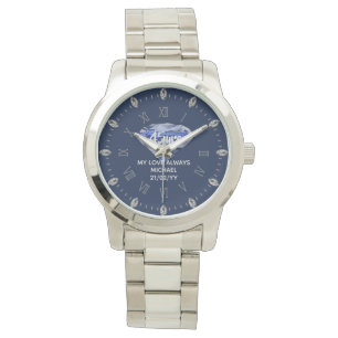 45th Wedding Anniversary Wife - Commemorative Chic Watch