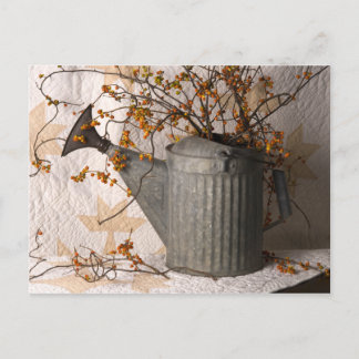 4626 Bittersweet in Watering Can Postcard