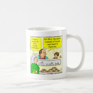 463 kosher bacon Goyem pastrami Cartoon Coffee Mug