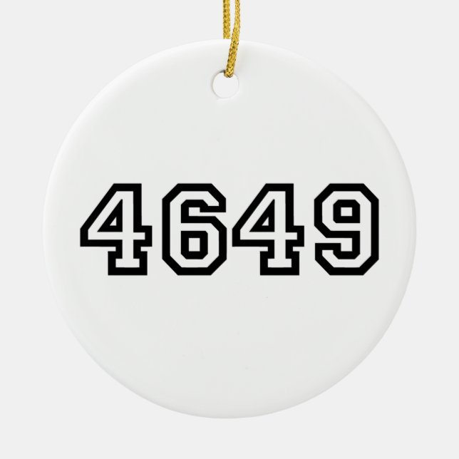 4649 Japanese Slang Yoroshiku Ceramic Tree Decoration (Front)