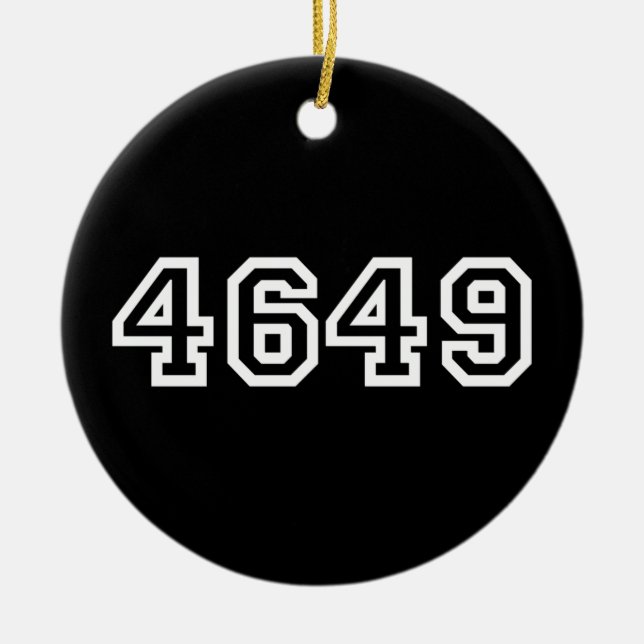 4649 Japanese Slang Yoroshiku Ceramic Tree Decoration (Front)