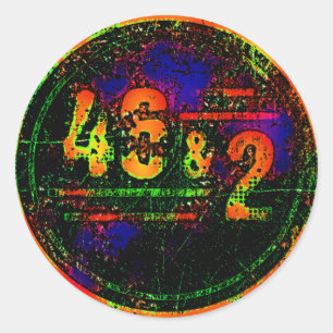 46 & 2  CLASSIC ROUND STICKER