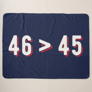 46 > 45 - Trump Lost Biden Won II Sherpa Blanket