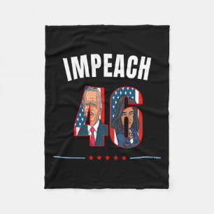 46 Anti-joe Biden Harris Republican Conservative Fleece Blanket