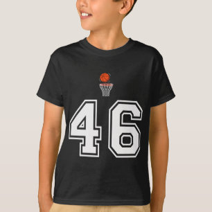 46 Number Basketball Style Vintage White Premium T-Shirt