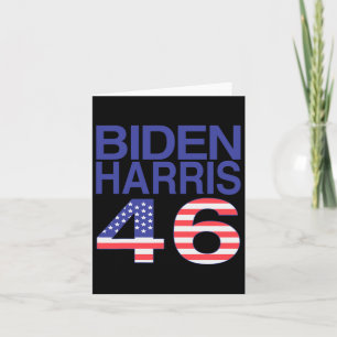 46 Usa Flag - Biden Harris 46th President - Patrio Card