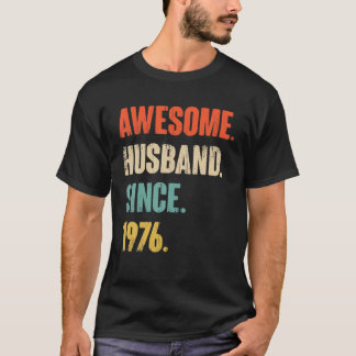 46 Wedding Aniversary Gift Him - Awesome Husband S T-Shirt