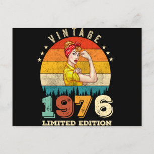 46 Year Old 1976 Vintage 46th Birthday Gifts women Postcard