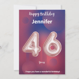 46 year old Happy Birthday card