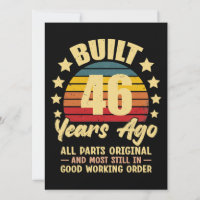 46 Years Ago All Parts Original 46th Birthday