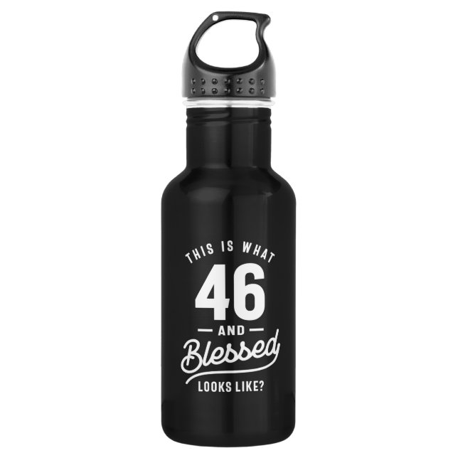 46 Years Old - 46th Birthday Funny Gift 532 Ml Water Bottle (Front)