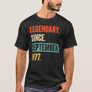 46 Years Old  Legend Since September 1977 46th Bir T-Shirt