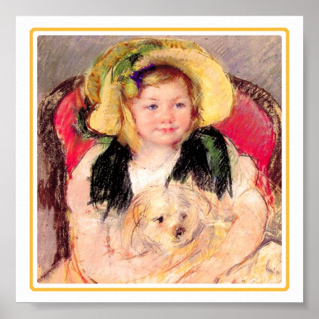 46b   Sara With Her Dog Poster (Front)