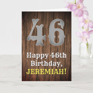 46th Birthday: Country Western Inspired Look, Name Card