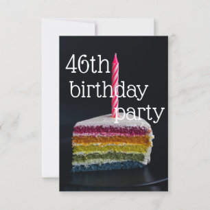 46th birthday invitation