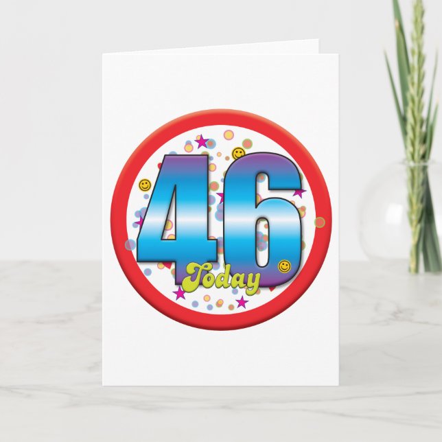 46th Birthday Today v2 Card (Front)