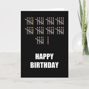 46th Birthday with Candles Card