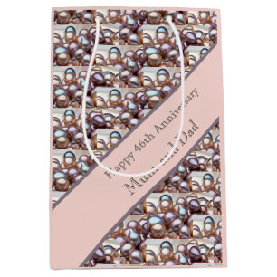 46th Wedding Anniversary Card Medium Gift Bag