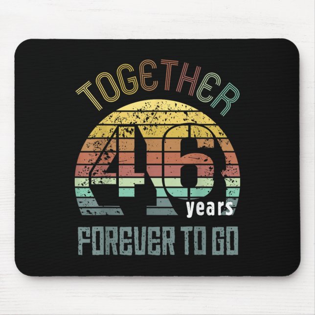 46th Years Wedding Anniversary For Couples Matchin Mouse Mat (Front)