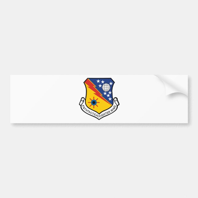 474th TFW Bumper Sticker (Front)