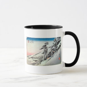 47. 亀山宿, 広重 Kameyama-juku, Hiroshige, Ukiyo-e Mug