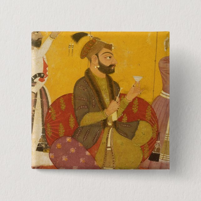 47.110/359 Gosain Narayan takes poison in the pres 15 Cm Square Badge (Front)