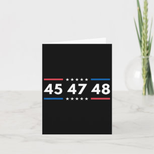 47-48 Number 47 Jersey 45th Anniversary 4th Of Jul Card