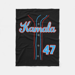 47 Baseball Jersey Shirt Team Kamala For President Fleece Blanket