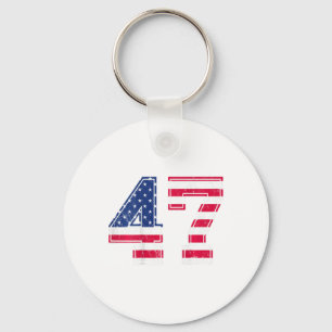 47 Birthday Shirt Usa Flag Sports Team Jersey Ck N Key Ring