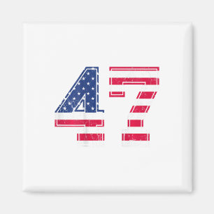 47 Birthday Shirt Usa Flag Sports Team Jersey Ck N Magnet
