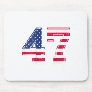 47 Birthday Shirt Usa Flag Sports Team Jersey Ck N Mouse Mat