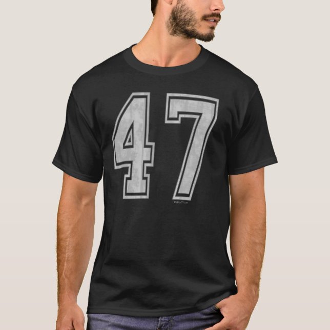 47 Custom Jersey Grey T-Shirt (Front)